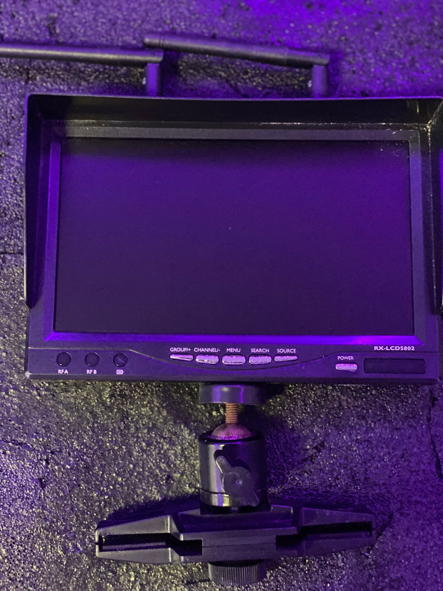 USED RX-LCD5802 7-Inch FPV Monitor 5.8GHz 32/40CH Dual Diversity Receiver (RC Drone)