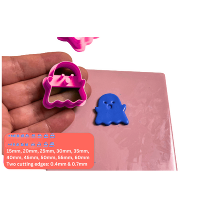 Ghost Clay Cutter Set – 20 PCS – 10 Sizes – Dual Edge – 3D Printed – Random Color