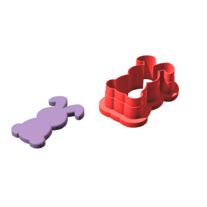 Bunny Clay Cutter Set – 10 Sizes – 3D Printed – Polymer Clay Tool – Random Color