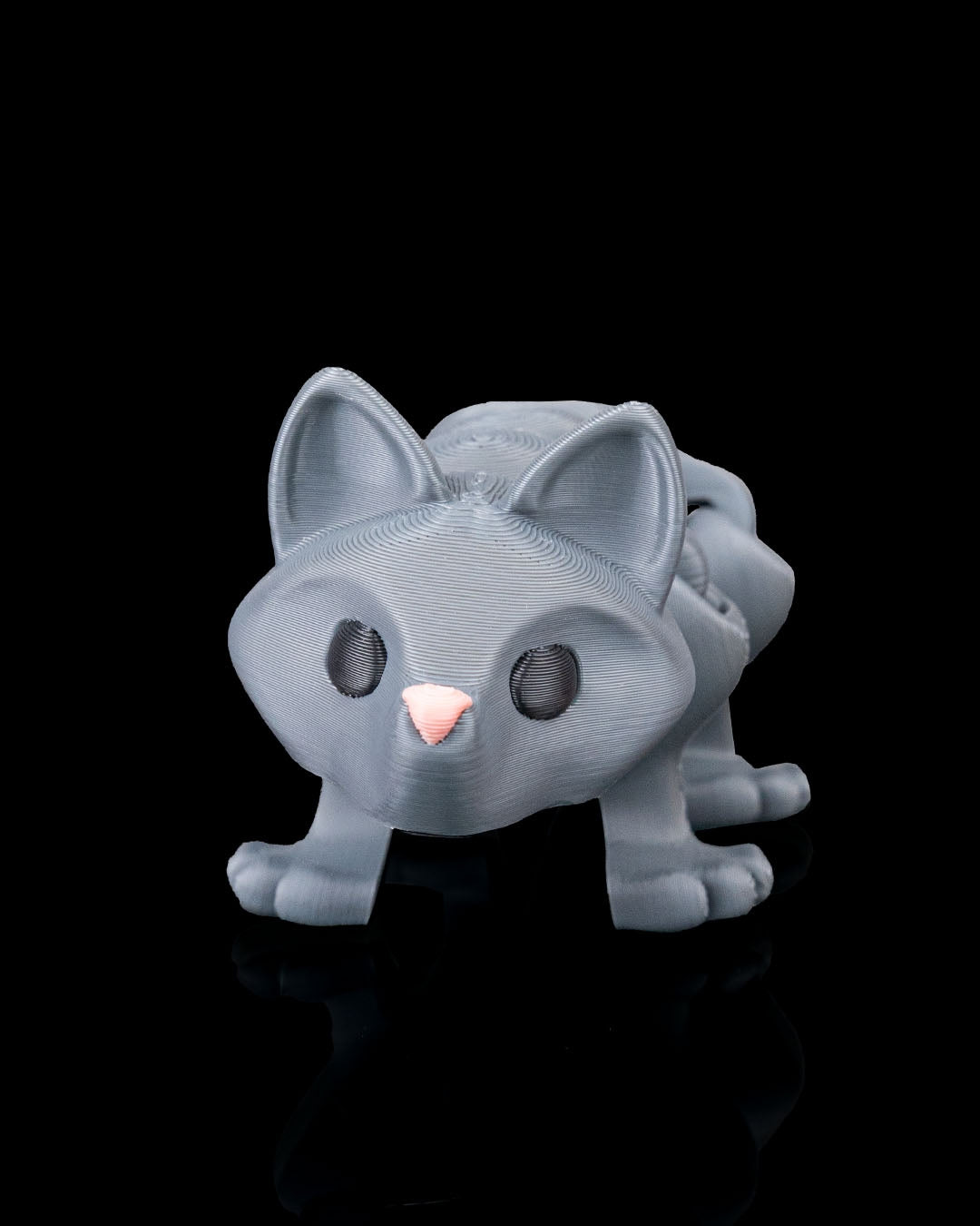 3D Printed Articulated Fox – Mini Flexible Desk Toy – 4 cm – Random Color