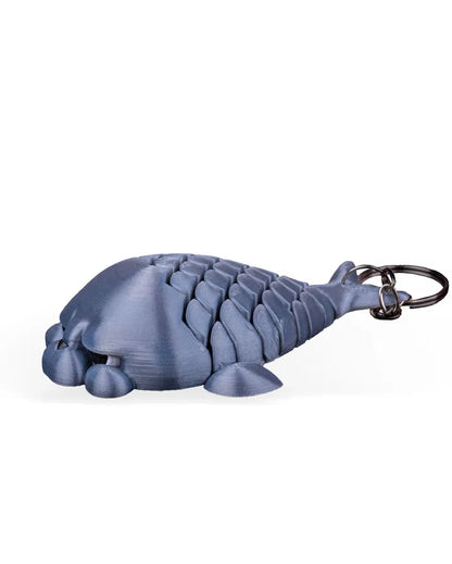 🐟 Grumpy Fish – 3D Printed Articulated Keychain Figurine