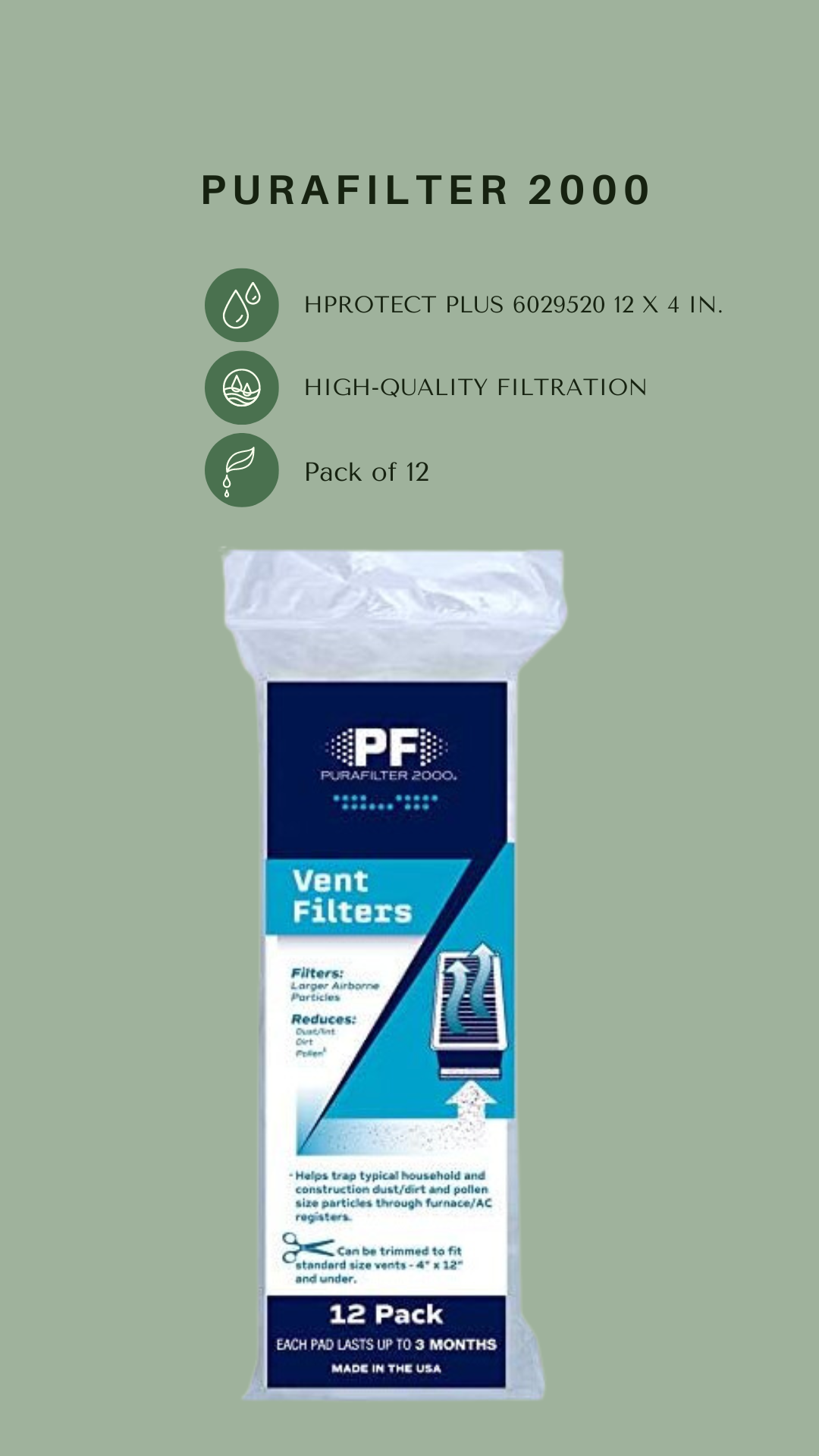 Protect Plus 6029520 12 x 4 in.