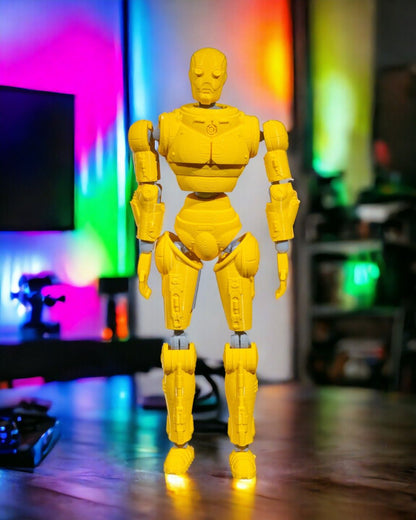 3D Printed Articulated Robot Figures – Set of 2 (PLA) | Mystery Colors!