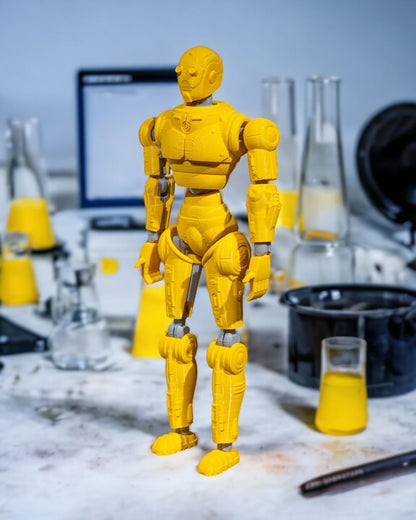 3D Printed Articulated Robot Figures – Set of 2 (PLA) | Mystery Colors!