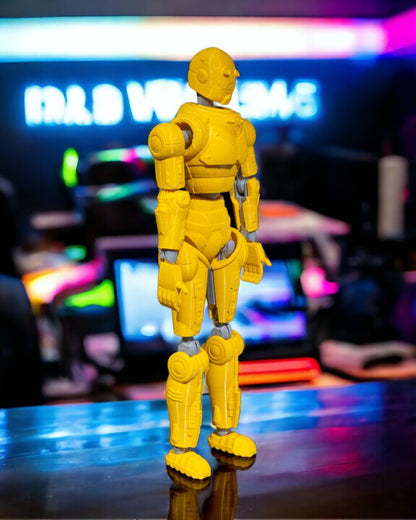 3D Printed Articulated Robot Figures – Set of 2 (PLA) | Mystery Colors!