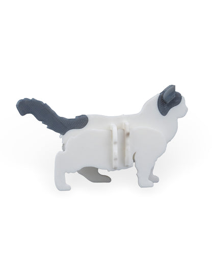 3D Printed Cat Kit - Set of 2 - Articulated PLA Model - DIY Puzzle & Unique Desk Decor