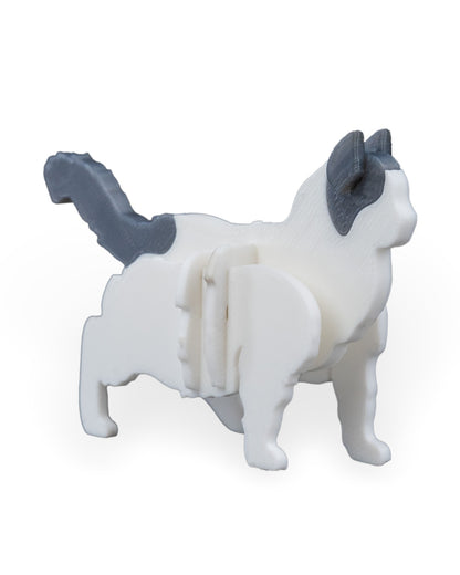 3D Printed Cat Kit - Set of 2 - Articulated PLA Model - DIY Puzzle & Unique Desk Decor