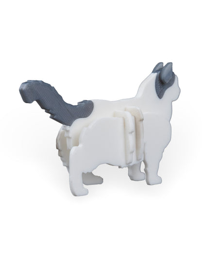 3D Printed Cat Kit - Set of 2 - Articulated PLA Model - DIY Puzzle & Unique Desk Decor