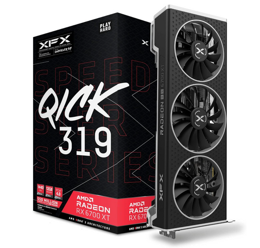 XFX AMD Radeon RX 6700 XT 12GB GDDR6 – QICK319 Triple Fan – Excellent Condition