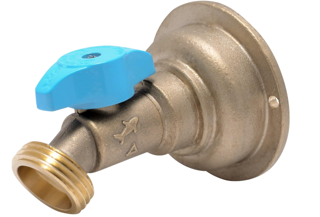 SharkBite 3/4 x 3/4 Inch MHT 45 Degree Hose Bibb, Quarter Turn, Push To Connect Brass Plumbing Fitting, PEX Pipe, Copper, CPVC, PE-RT, HDPE, 24631LF