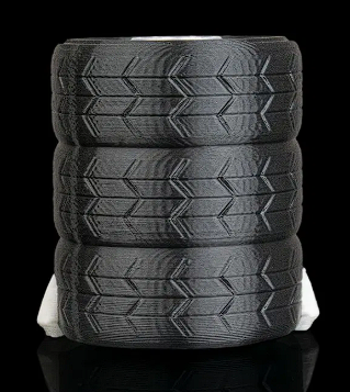 🚗 3D Printed Designer Toy: Angry Stacked Tires Figure 😤
