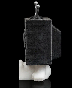 📺 3D Printed Designer Toy: Angry Retro TV Set Figure 📼