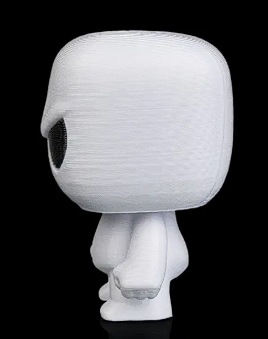👻 3D Printed Designer Toy: Angry Blank White Figure (DIY) 🎨