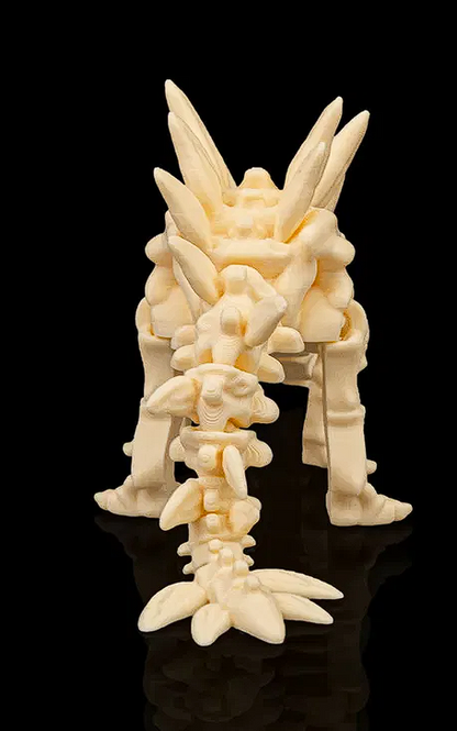 🦴 3D Printed Fossil Art: Detailed Stegosaurus Skeleton Figure 🦖