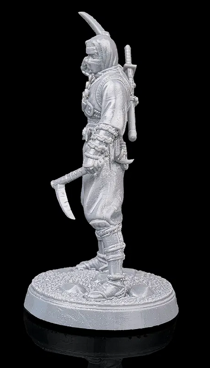 🗡️ Resin 3D Printed Ninja Miniature - 32mm Tabletop Scale 🌑