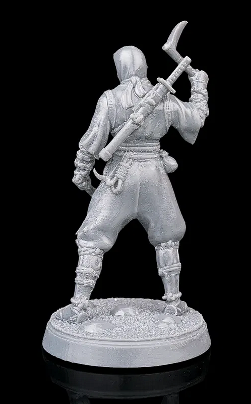 🗡️ Resin 3D Printed Ninja Miniature - 32mm Tabletop Scale 🌑