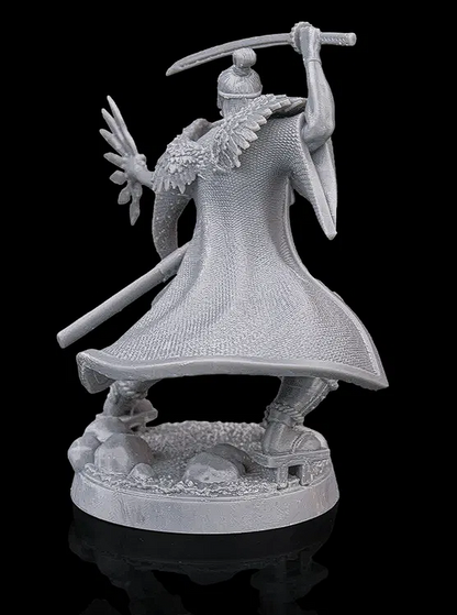 👹 3D Printed Samurai Demon (Oni) Miniature - 32mm Scale Resin Figure ⚔️