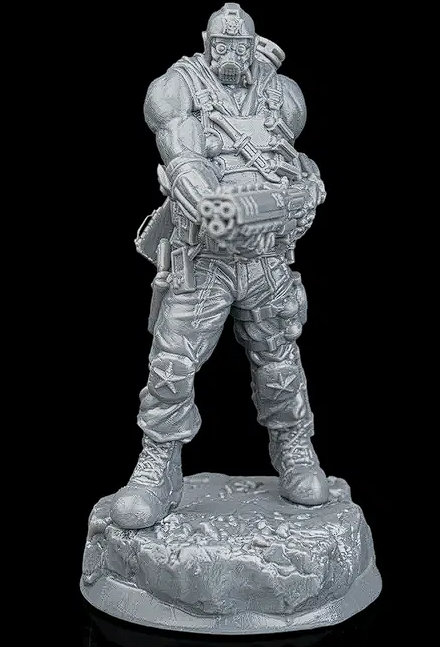 🦾 3D Printed Cyberpunk / Futuristic Soldier Miniature - 54mm Scale Resin Figure 💥