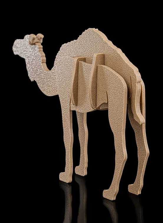 Camel Kit Card Model 3D | Desert Animal Decor | Easy Assembly PLA Puzzle Gift