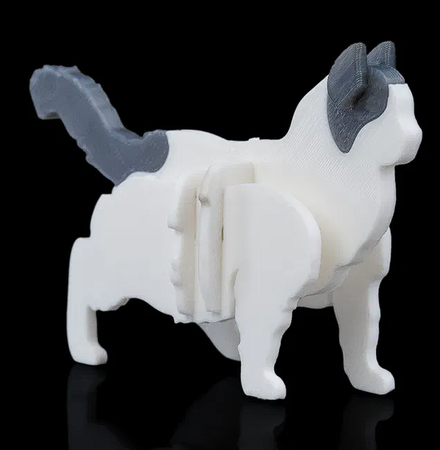 Ragdoll Cat Kit Card Model 3D | Feline Decor | Easy Assembly PLA Puzzle Gift