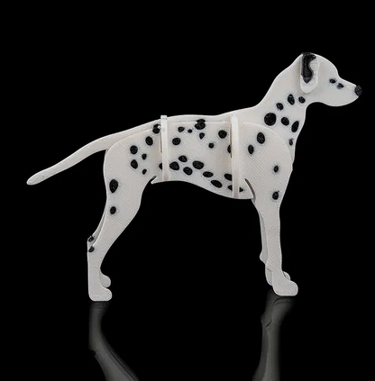 Dalmatian Kit Card Model 3D | Dog Decor | Easy Assembly PLA Puzzle Gift