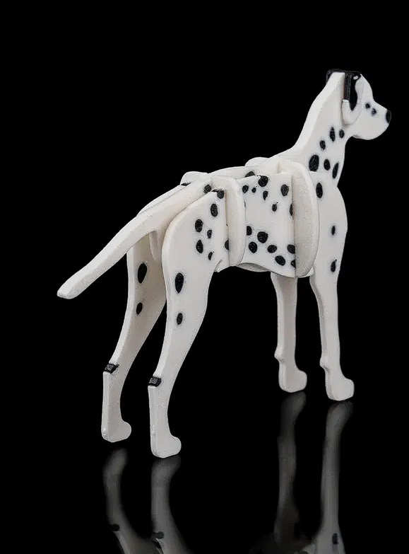Dalmatian Kit Card Model 3D | Dog Decor | Easy Assembly PLA Puzzle Gift