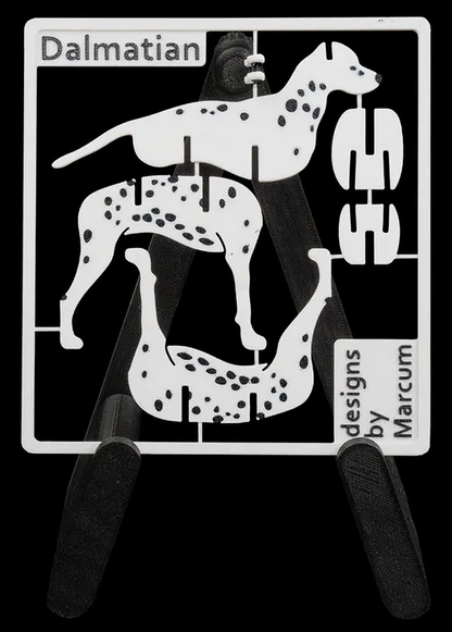 Dalmatian Kit Card Model 3D | Dog Decor | Easy Assembly PLA Puzzle Gift