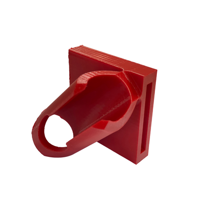 Right-Side Belt Clip Fishing Rod Holder – 3D Printed in Red PETG – Durable & Lightweight