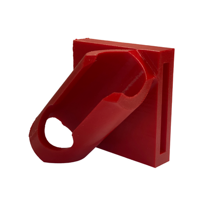 Right-Side Belt Clip Fishing Rod Holder – 3D Printed in Red PETG – Durable & Lightweight