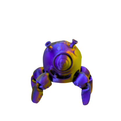 3D Printed Robo-Crab Miniatures – Set of 3 – Random Colors