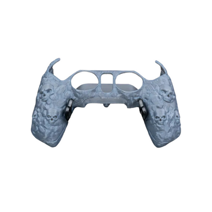 BuildInk Skull Grip Shell for PS5 & Xbox Controllers – 3D Printed Textured Cover with Ergonomic Grip – Gothic Skull Design – Custom Gaming Accessory