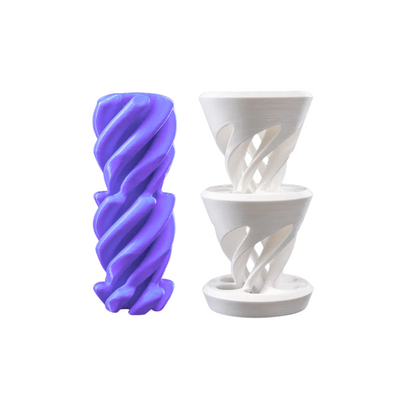 6-Pack 3D Printed Optical Illusion Fidget Set – Spiral Helix Sculptures – Relaxing Desk Toys for Adults & Kids – Impossible Cone Style Decor