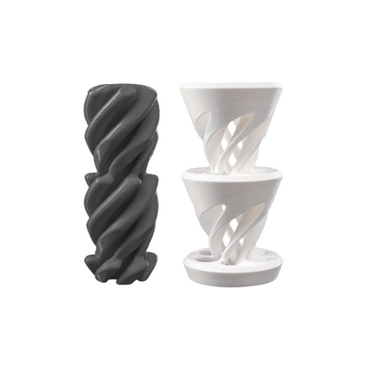 6-Pack 3D Printed Optical Illusion Fidget Set – Spiral Helix Sculptures – Relaxing Desk Toys for Adults & Kids – Impossible Cone Style Decor