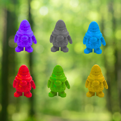 BuildInk™ Mini Space Gnome Set – 6 Articulated Figures – Colorful 3D Printed Collectibles