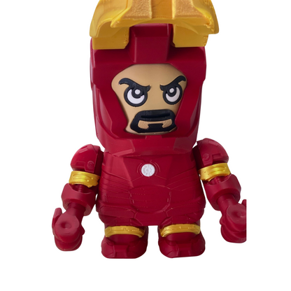 3D Printed Red Armor Mech – Poseable 7" DIY Figure Kit