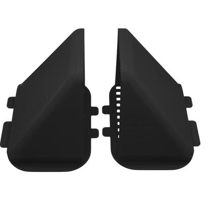 BMW Cold Air Intake Scoops – Left & Right with Integrated Grille – 3D Printed – Black