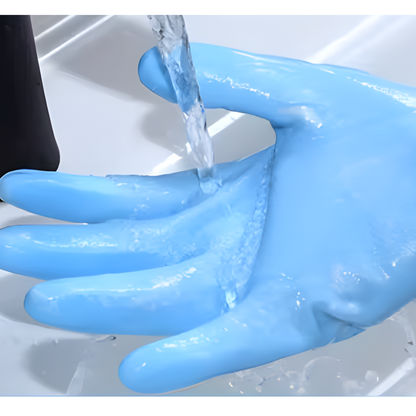 Premium Nitrile Cleaning Gloves – Latex-Free, Vinyl-Free – Reusable Household & Dishwashing Gloves – Large Size (1 Pair)