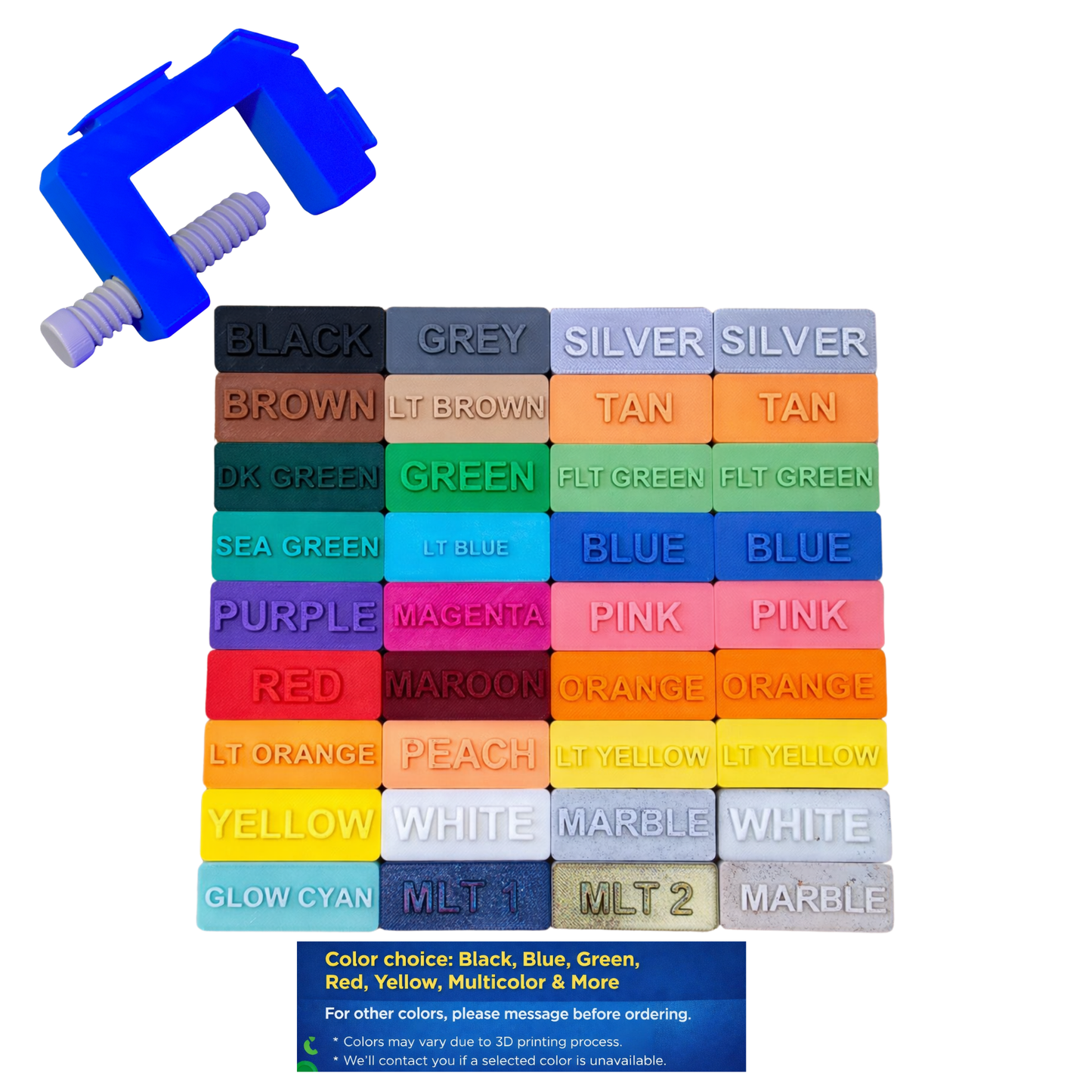 Hot Wheels Track Clamp – Adjustable Display Mount for Track Sets & Ramps – 3D Printed