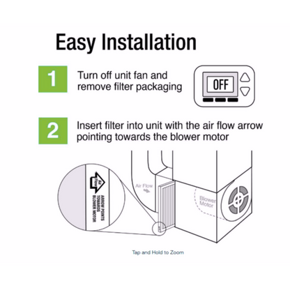 8 in. x 14 in. x 1 in. High-Performance HVAC Air Filter – MERV 8 to 13 | 90-Day Lifespan (1 Pack)