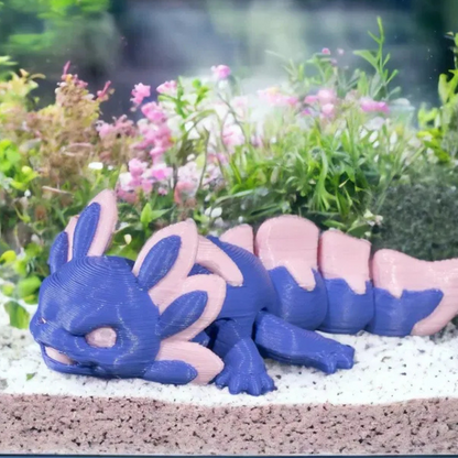 3D Articulated Mini Dragon - Decorative Figure, 3"x1.5", Available in White, Orange and Green