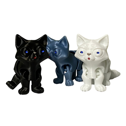 3D Printed Articulated Cat – Flexible & Poseable Figure