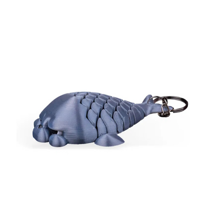 🐟 Grumpy Fish – 3D Printed Articulated Keychain Figurine