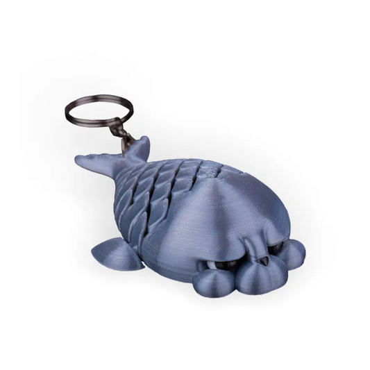 🐟 Grumpy Fish – 3D Printed Articulated Keychain Figurine