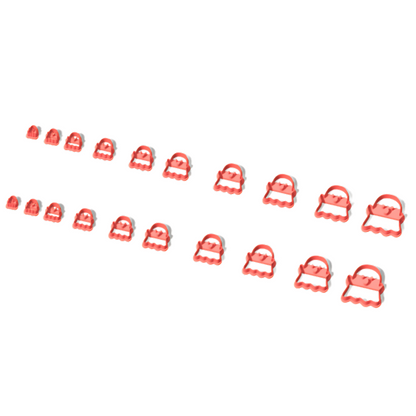 Ghost Clay Cutter Set – 20 PCS – 10 Sizes – Dual Edge – 3D Printed – Random Color