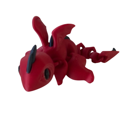 2 Pack Articulating Mystery Baby Dragon | 3D Printed Flexible Fidget Toy