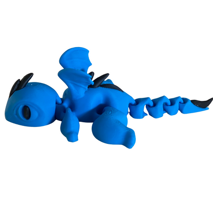 2 Pack Articulating Mystery Baby Dragon | 3D Printed Flexible Fidget Toy
