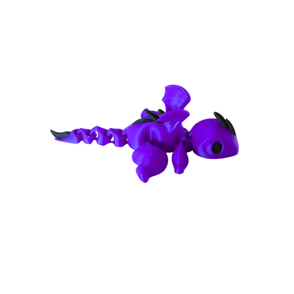 2 Pack Articulating Mystery Baby Dragon | 3D Printed Flexible Fidget Toy