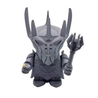 Dark Lord Armor Kit – 3D Printed Chunky Figurine – 7" DIY Poseable Model