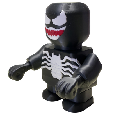 3D Printed Venom-Inspired Figurine – Bold Fan Art Display