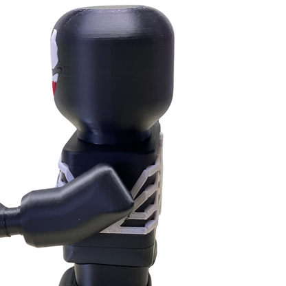 3D Printed Venom-Inspired Figurine – Bold Fan Art Display